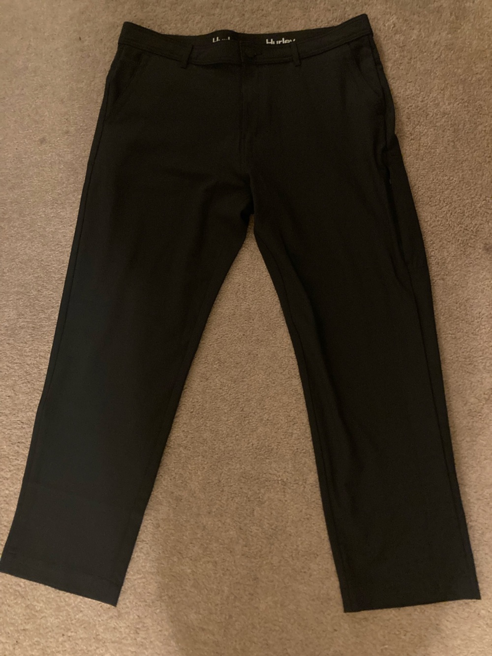 Hurley Black Men's Dress Pants - Classic Straight Fit